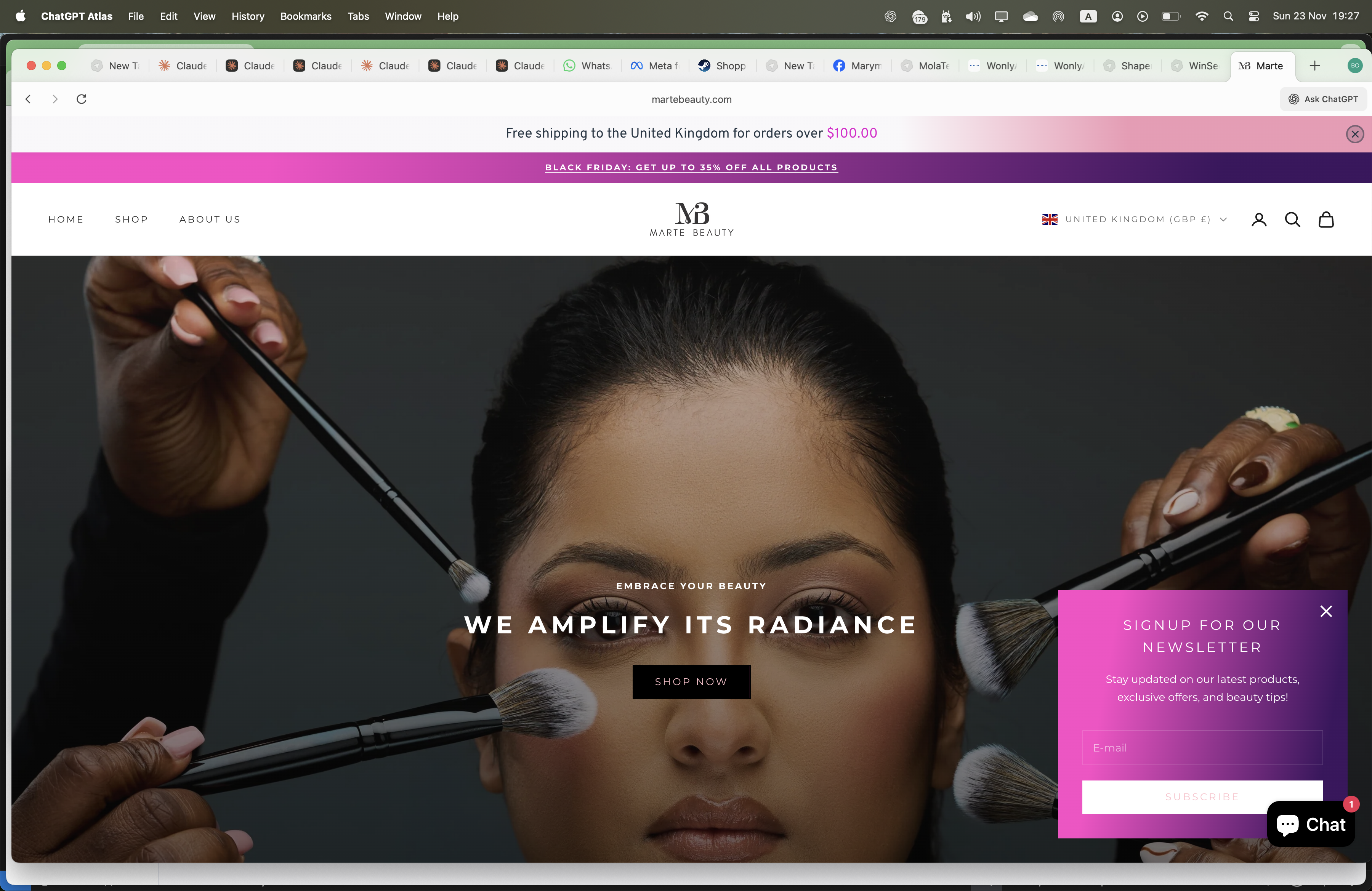 Marte Beauty E-commerce Platform